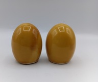 solniczki jajeczka - 5,2cm - sól i pieprz - brązowe kurze jajeczka