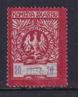 POLSKIE DRUŻYNY STRZELECKIE cegiełka, KOMISJA SKARBU, 20 groszy