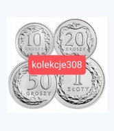 10,20,50gr,1zł zestaw 2019 stal powlekana