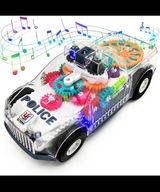 PRZEZROCZYSTY samochód Auto POLICJA PREZENT NA urodziny dziecka święta HIT