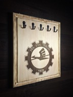 Wieszak uchwyt na klucze z grawerowanym logiem Stal Mielec