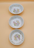 AŻUROWE miseczki, zioła kwiaty, ŚLICZNE, porcelana