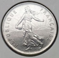 *FRANCJA [0100] *5 Franków 1974 signatura O.Roty H