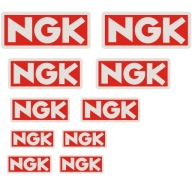 10x Naklejka z Logo NGK, Wybór 18 Kolorów, 7 do 15 cm, Znaczek Nalepka