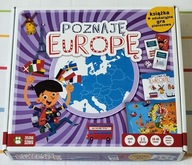 POZNAJĘ EUROPĘ książka + gra edukacyjna ZIELONA SOWA