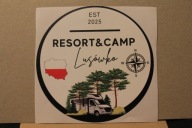 NAKLEJKA kamper - camper - RESORT CAMP - LUSÓWKA - travel - KOLEKCJA - AUTO