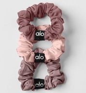 Alo Yoga zestaw gumek do włosów Fresh Scrunchie nude/pudrowy róż ALOYOGA