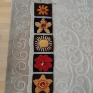 Kilim bieżnik wełniany ręcznie tkany Cepelia PRL