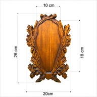 Deska pod trofeum koziołek , rogacza K3-21P-Palisander