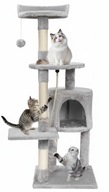 Drapak wysoki dla kota 115 cm – duży drapak z domkiem legowiskiem zabawkami