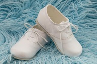 Buciki SKÓRZANE BUTY chrzest chłopiec 14 cm LIKWIDACJA SKLEPU-70% OKAZJA