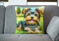 Poduszka 40/40cm Yorkshire Terrier, York Yorkuś