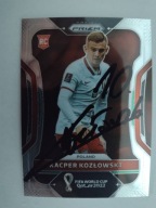 Karta panini prizm autograf Polska Kacper Kozłowski World Cup Qatar 2022