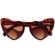 Okulary Przeciwsłoneczne Damskie SERCE Retro Panterka Kocie Oczy