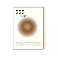 PLAKAT liczby anielskie 555 auraposter plakaty na ścianę plakat dekoracyjny