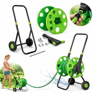 WÓZEK NA KÓŁKACH ZWIJACZ WĘŻA OGRODOWEGO 1/2 60M NAWODNIENIE ROZWIJANIE