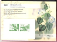 Szwecja 2001 KARNET NOWODRUK, botanik D.Solander rośliny /wyd.dla abonentów