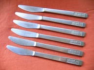 GERLACH wzór RÓŻA róże NOŻE OBIADOWE komplet 6 sztuk ... !!!