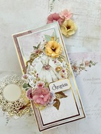 KARTKA ŚLUBNA w pudełku ręcznie robiona ŚLUB ELEGANCKA PAMIĄTKA OD SERCA