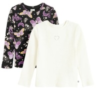 Cool, Bluzki dziewczęce z długim rękawem, prążkowana, 2 szt. 122 cm
