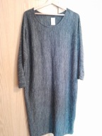 Sukienka szara melanż xL 42 44 46 48 viskoza 38%