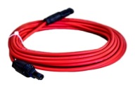 DOKTORVOLT PRZEDŁUŻACZ SOLARNY KABEL 4mm2 z wtykami MC4 CZERWONY 3 metry
