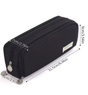 PIÓRNIK KAWAII 3-KOMOROWY DUŻA POJEMNOŚĆ DWUSTRONNY ORGANIZER SZKOLNY