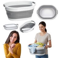 MISKA SILIKONOWA SKŁADANA NA PRANIE DUŻY SKŁADANY KOSZ DO PRANIA WANIENKA