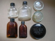 przedwojenne buteleczki szklane po NIVEA