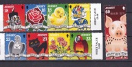 JERSEY** Pies, kot, gołąb, papuga, kwiaty Mi 678-86