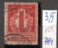 Włochy 127 , nr 784 , wydanie 1949