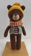 Miś szydełko maskotka pluszak zabawka handmade amigurumi ręcznie robiony