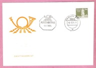 DDR 1974, FDC 4, Freimarken mały format, pomnik, Mi 8€