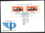 *FDC ROCZNIK 1961 Fi bl 29I kas. WYSTAWA FILATELISTYCZNA - POZNAŃ
