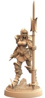 Oriental Lancer Wojowniczka Pinup B D&D RPG Druk 3D NSFW
