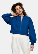 B52 TOPSHOP BLUZA NIEBIESKA NA SUWAK KRÓTKA 32-34
