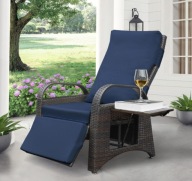 LEŻAK OGRODOWY Z REGULOWANYM OPARCIEM – ELEGANCJA I KOMFORT NA TARASIE