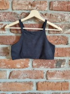 KRÓTKI CZARNY TOP * ZARA