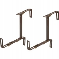 Uchwyt do Skrzynki Donicy Doniczki Balkonowej na balkon 3-pozycyjny BRĄZ