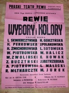 Praski Teatr Rewii - afisz-plakat 1946 rok duży, unikat