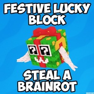 Festive Lucky Block | Steal A Brainrot |Roblox