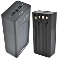 DUŻY POWERBANK 30000mAh POWER BANK Z WBUDOWANYMI KABLAMI USB-C LIGHTNING