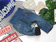 Knopfimonr - spodnie jeans skinny , miś r 74