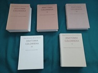 ANATOMIA CZŁOWIEKA Tomy I,II,III,IV,V komplet autorzy BOCHENEK, REICHER