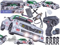 Samochód RC Drift 1:16 4WD Mustang LED Para Dym 2.4GHz Grafitowy
