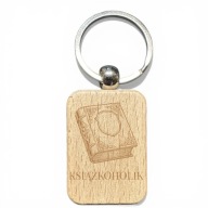 Drewniany brelok Książkoholik książka dla czytelnika prezent