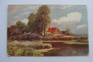 ZAGINIONY ŚWIAT CHATA NAD STAWEM przedw. POCZTÓWKA