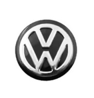 VW EMBLEMAT NAKLEJKA ALUMINIUM NA KLUCZYK SAMOCHODOWY 11mm