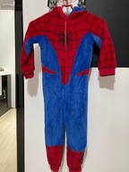 5 Kostium Spiderman materiał pluszowy rozciągliwy zamek 5 lat 110 cm