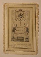 OBRAZEK ok. 1910 rok LITANIA DO N. - D. DE LOURDES, KARŁOWICE 2.1.1913 rok
